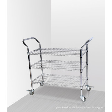 3 Tiers Chrome Handels-Metall-Utility-Trolley (CJ-A1195)